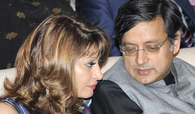 [FILE] Shashi Tharoor and Sunanda Pushkar | PTI