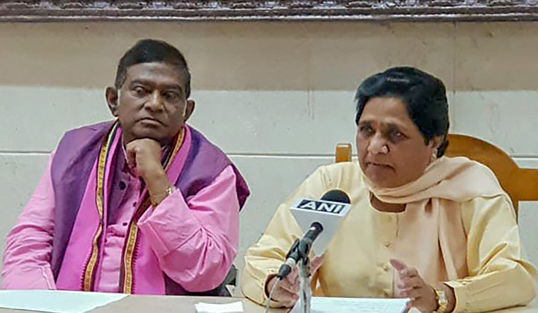 Ajit Jogi with Mayawati
