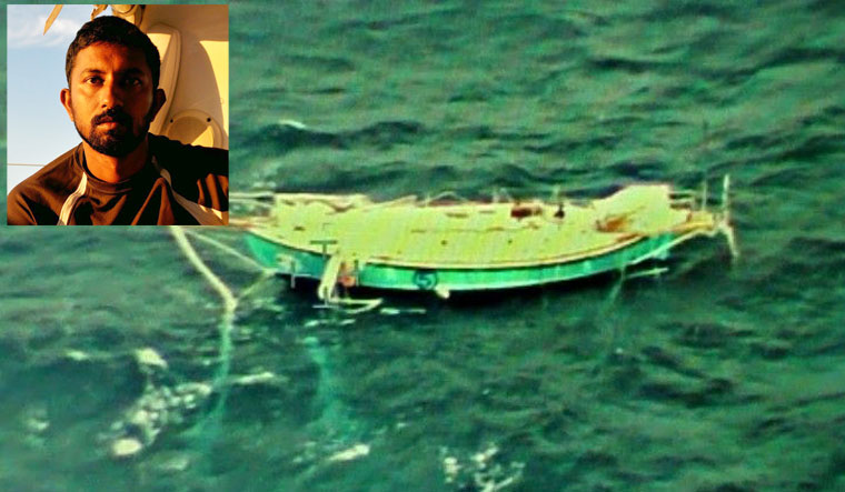 Abhilash Tomy rescued, conscious, says Navy spokesman