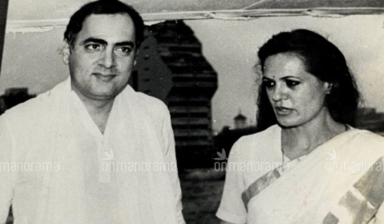 A file photo of Rajiv Gandhi and Sonia Gandhi | Manorama