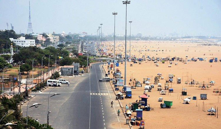[FILE] Marina Beach in Chennai | PTI