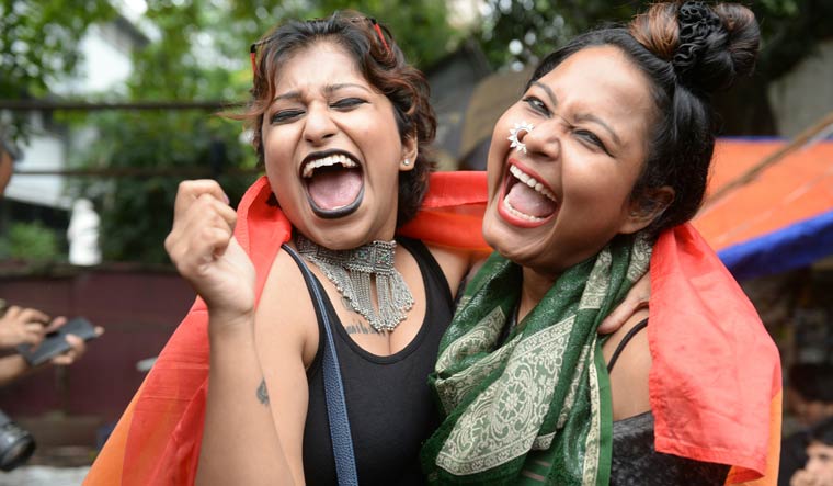LGBT activists celebrate in Kolkata after SC verdict on homosexuality | Salil Bera