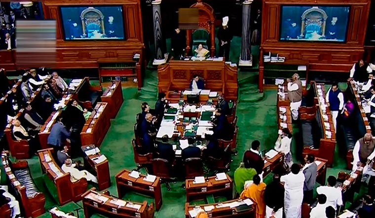 A view of the Lok Sabha during Winter Session of Parliament | PTI