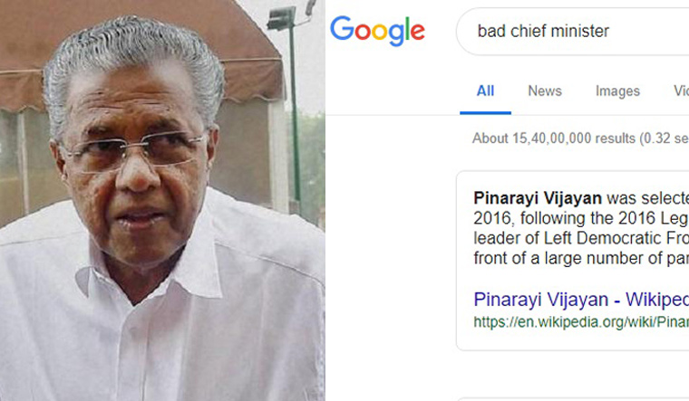 Pinarayi Vijayan is Google's answer to 'bad chief minister'