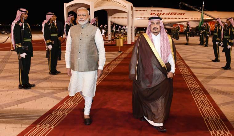 PM Modi in Saudi Arabia; to hold bilateral talks with King Salman