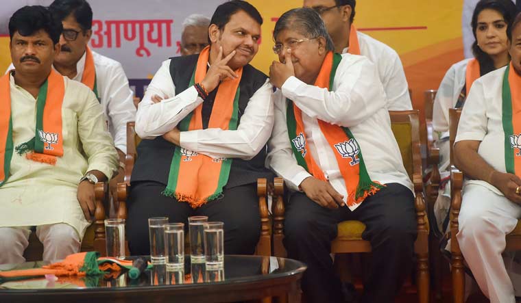 Maharashtra Chief Minister Devendra Fadanvis and State BJP president Chandrakant Patil | PTI