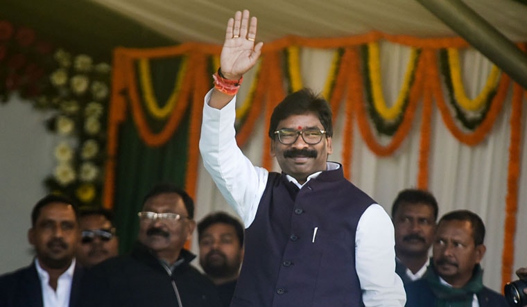 Jharkhand Chief Minister Hemant Soren at his oath-taking ceremony | PTI