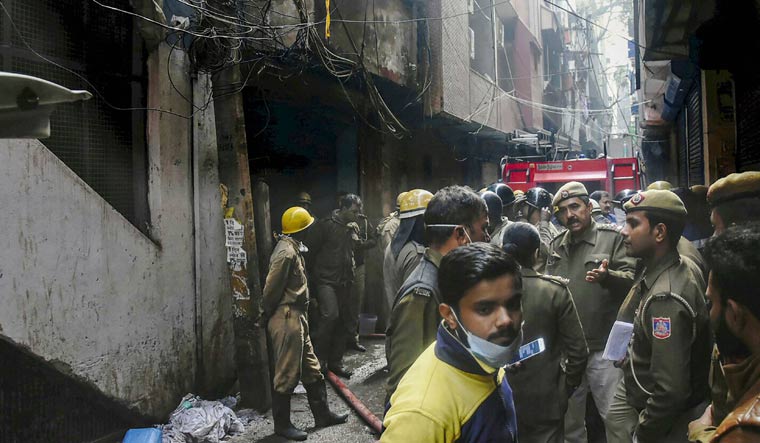 43 killed in fire incident in Delhi building had illegal manufacturing