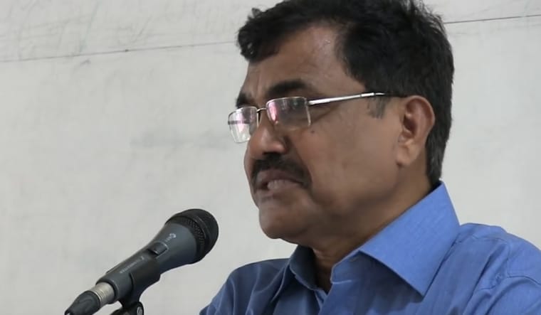 Screengrab of Anand Teltumbde