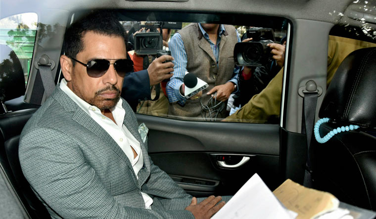 [File] Robert Vadra arrives at the Enforcement Directorate (ED) office for questioning in connection with a money laundering case | PTI
