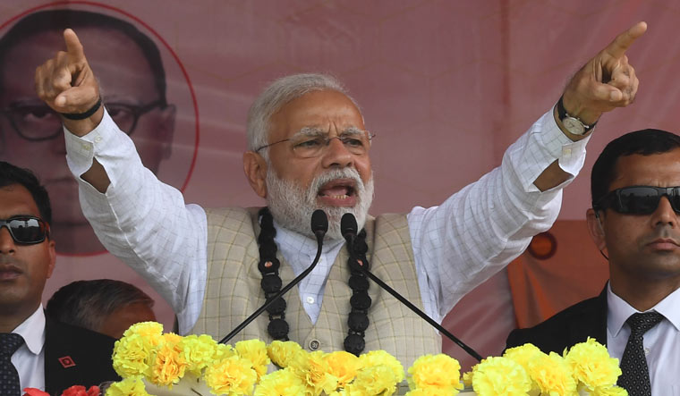 The attempts to build a 'maha-gathbandhan' against the BJP was 'maha-milavat', says PM Modi | Salil Bera