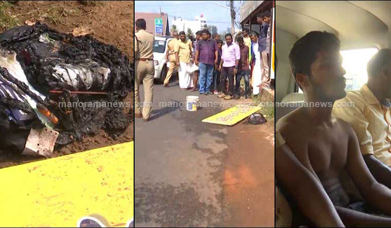 Girl student ablazed in Thiruvalla
