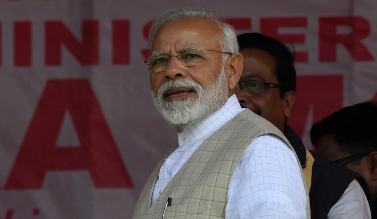 [File] PM Narendra Modi attacked the Congress for its tirade against his government over the Rafale deal | Salil Bera
