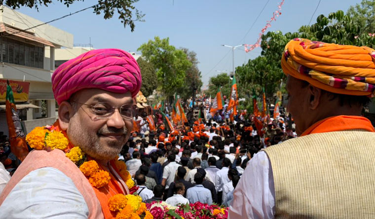 Amit Shah rally Gandhinagar Twitter