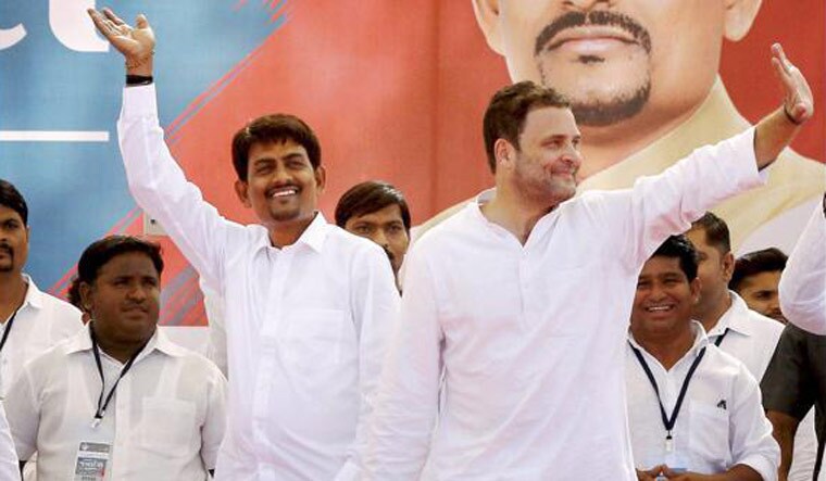 [File] Alpesh Thakor with  Congress president Rahul Gandhi | PTI