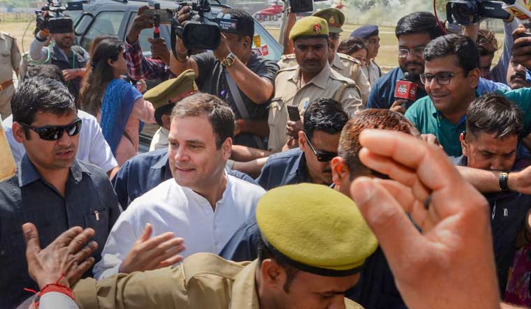 Rahul in Amethi PTI