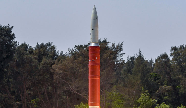 Ballistic Missile Defence (BMD) Interceptor being launched by DRDO in an Anti-Satellite (A-SAT) missile test from Abdul Kalam Island, Odisha on March 27 | PTI