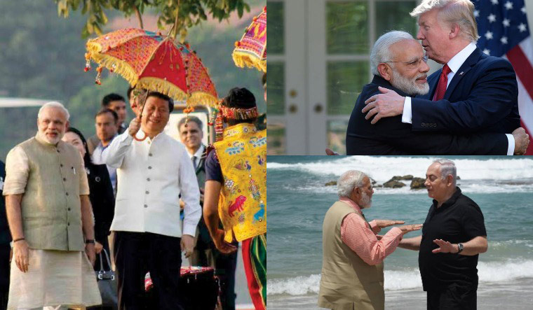 Modi foreign policy collage