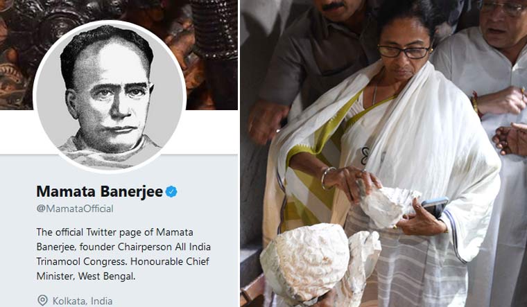 Mamata, TMC leaders put Vidyasagar's photo as Twitter, FB display picture