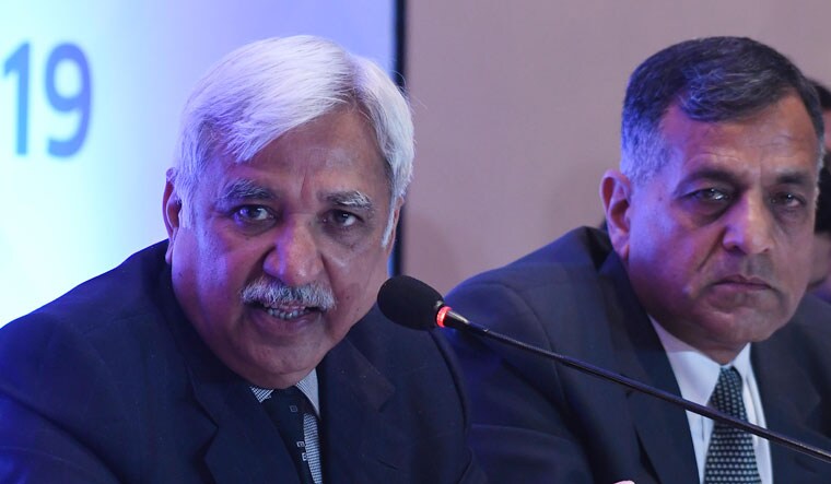 Chief Election Commissioner Sunil Arora (left) with Election Commissioner Ashok Lavasa | Salil Bera