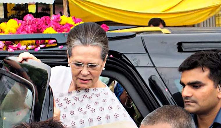 Former Congress president and Raebareli MP Sonia Gandhi arrives to thank voters after winning the Lok Sabha seat, in Raebareli | PTI