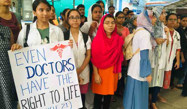 Juniors doctors and hospital staff protesting in Kolkata | Salil Bera