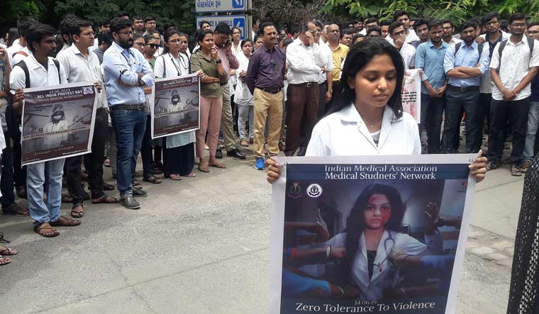 Doctors in Surat protest in solidarity with their counterparts in West Bengal | PTI