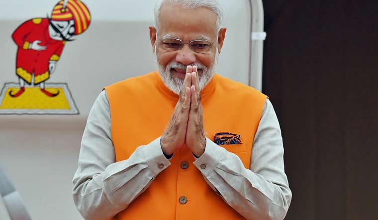 Indian Prime Minister Narendra Modi arrives at Osaka ahead of the G20 summit | AFP