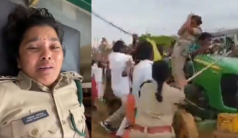 The officer, C. Anitha, was brutally attacked by villagers with sticks