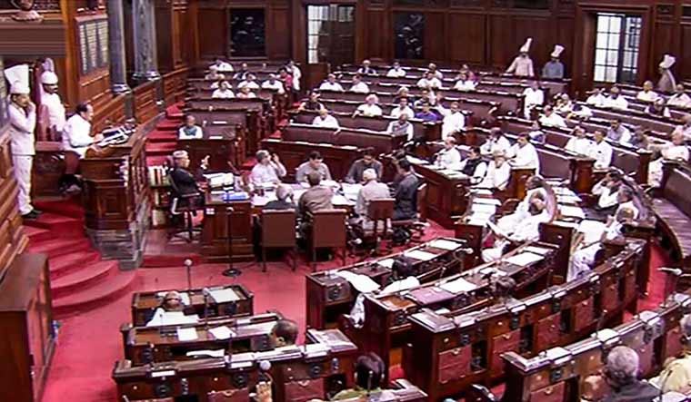 Vice President M. Venkaiah Naidu conducts the proceedings in the Rajya Sabha | PTI