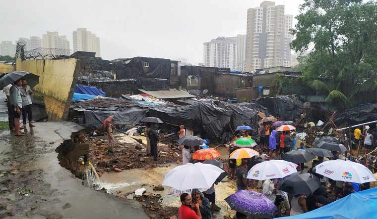 Mumbai wall collapse Reuters