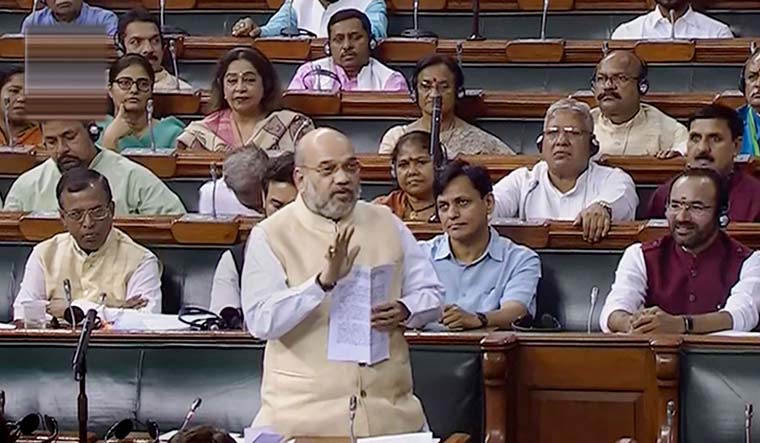 Union Home Minister Amit Shah speaks in the Lok Sabha | PTI