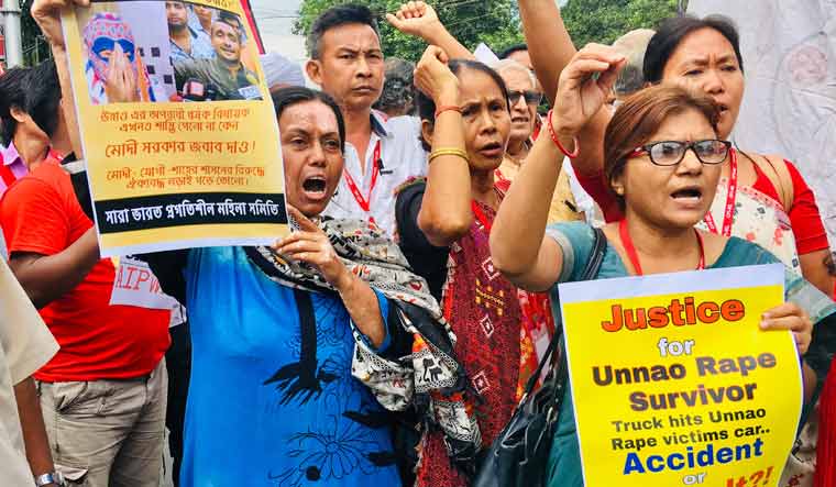 Unnao protest Kolkata