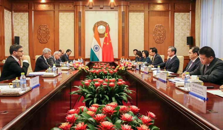 External Affairs Minister S. Jaishankar during a bilateral meeting with Chinese foreign minister Wang Yi in Beijing | PTI