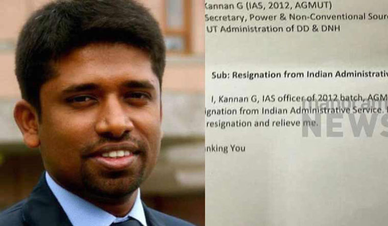 Kannan Gopinathan's resignation made no mention of the Kashmir issue 