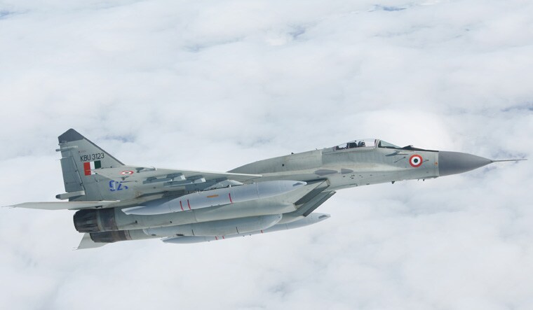 An upgraded MiG-29 of the IAF in flight tests | RAC MiG