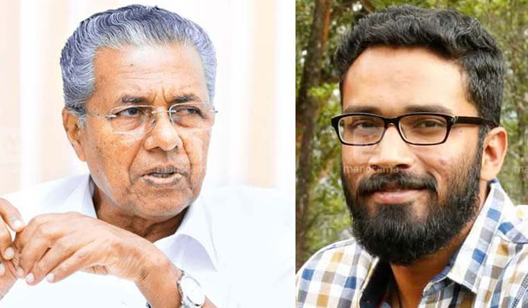 Chief Minister Pinarayi Vijayan and suspended IAS officer Sriram Venkitaraman