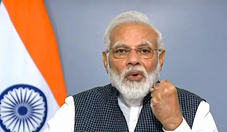 Prime Minister Narendra Modi addresses the nation | DDNews/PTI