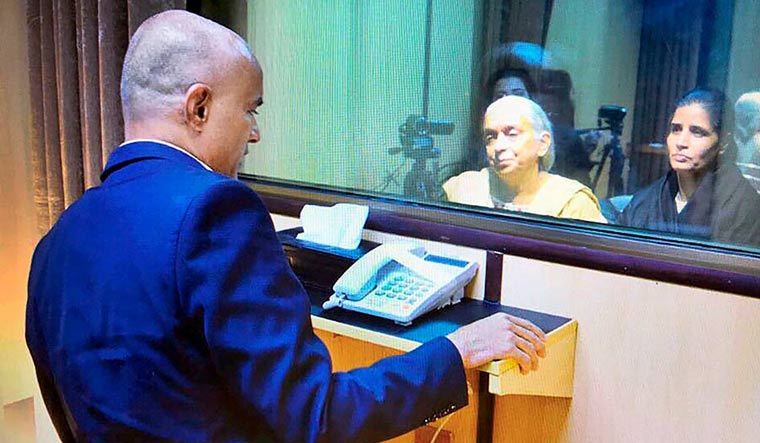 [File] Pakistan had facilitated a meeting of Jadhav with his mother and wife in Islamabad on December 25, 2017 | PTI