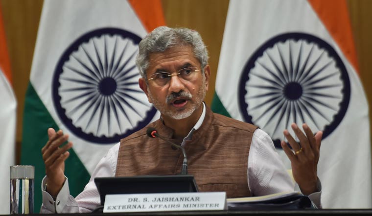 External Affairs Minister S Jaishankar during a press conference in New Delhi | PTI