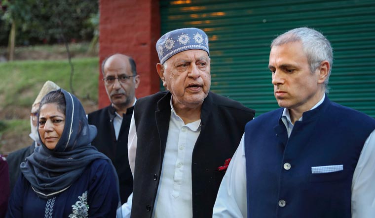 Farooq Abdullah, Omar Abdullah and Mehbooba Mufti | PTI