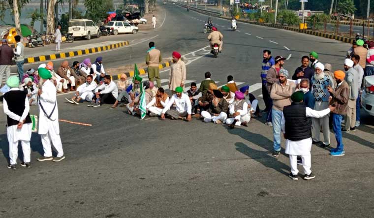 farmers haryana road blockade