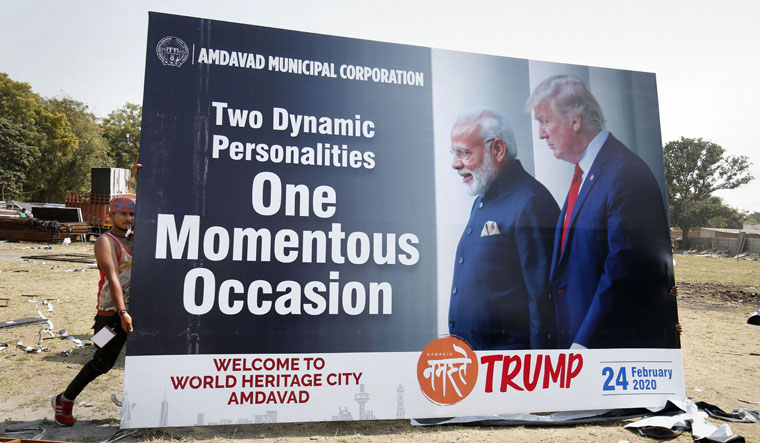  Namaste Trump Taj Mahal and trade US president Donald 