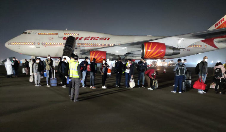 Air India evacuation flight feb