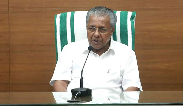 Chief Minister Pinarayi Vijayan talking to media in Thiruvananthapuram | Manorama