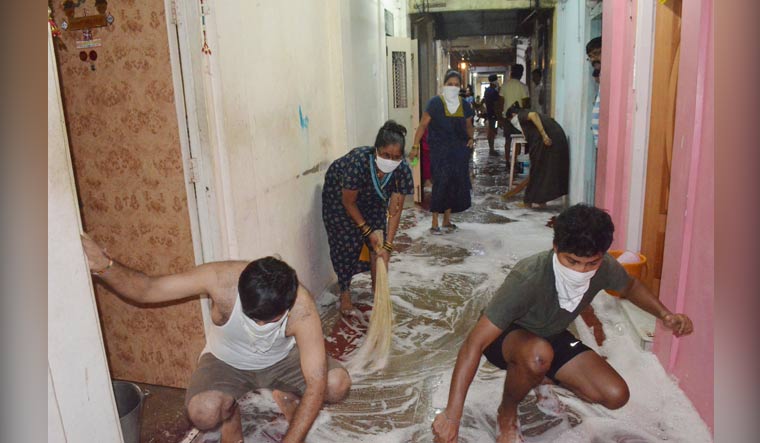 cleaning-floor-dadar-covid19-scare-mumbai-PTI