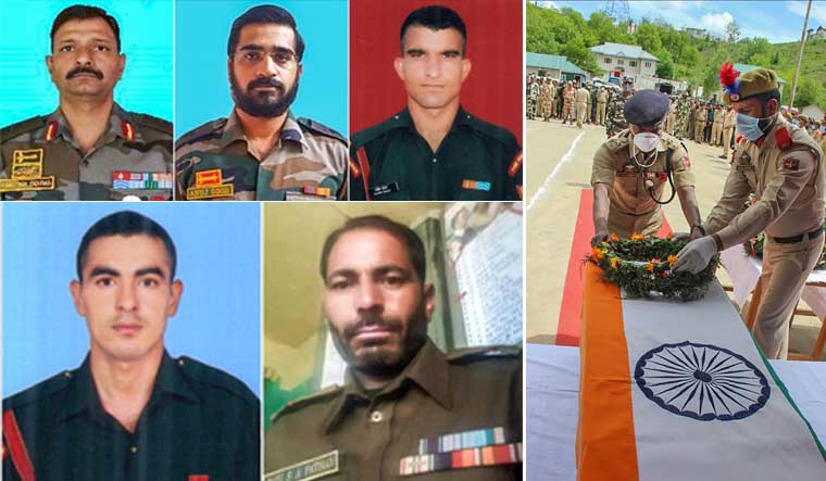 Col-Ashutosh-Sharma-Major-Anuj-Sood-Naik-Rajesh-Lance-Naik-Dinesh-SA-Qazi-Handware-Encounter-martyrs-PTI
