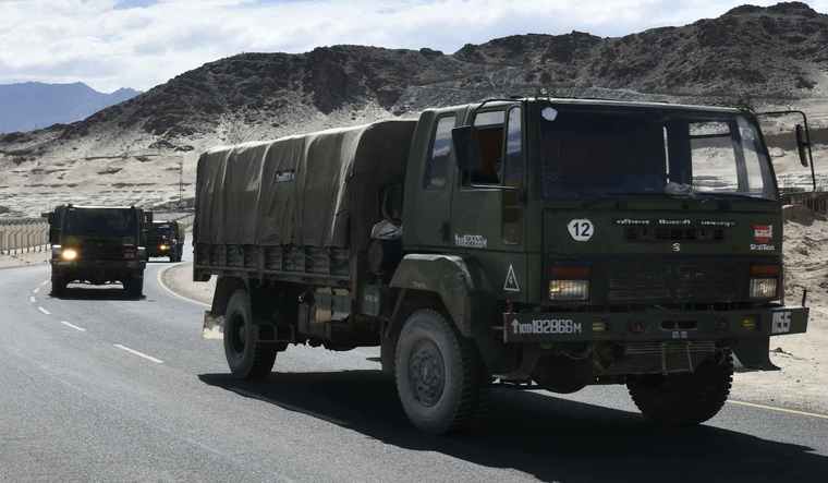 An Army convoy passing through Leh | Sanjay Ahlawat