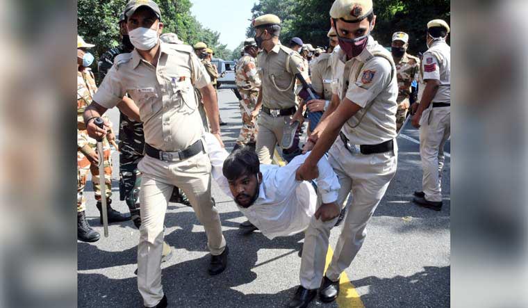 Hathras-protestor-delhi-up-bhawan-aayush