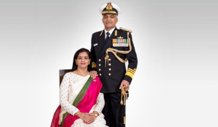 R. Hari Kumar with his wife Kala Nair | Via onmanorama